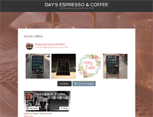 Tablet Screenshot of dayscoffee.com